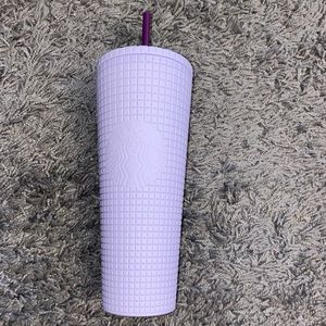 Starbucks lilac grid